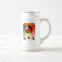German flag of Germany soccer ball bicycle kick Mugs