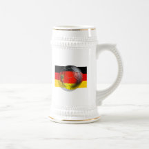 German flag soccer ball Fussball fans gifts Mug