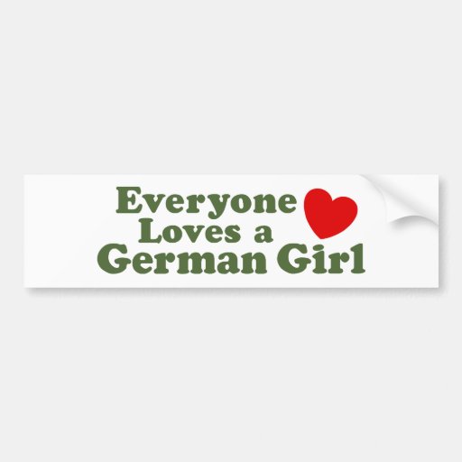 German Girl Bumper Stickers