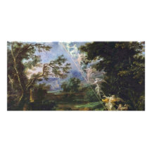 German "Landscape With The Dream Of Jacob", " Personalized Photo Card