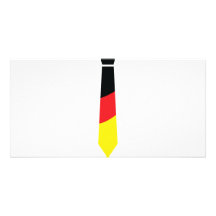 german necktie icon personalized photo card
