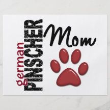 German Pinscher Mum 2 Personalized Flyer