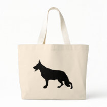 German Shepherd Dog black bags