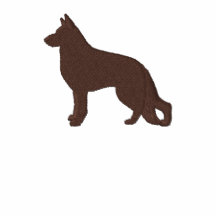 German Shepherd Dog with Paw on Back Side Polo
