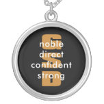 German Shepherd: noble, direct, confident, strong Pendants