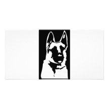 German Shepherd Personalized Photo Card