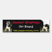 German-Shepherd Puppy Bumper Stickers