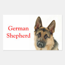 German Shepherd Puppy Dog Stickers / Labels