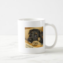 german shepherd puppy mug