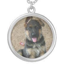German Shepherd Puppy Necklace