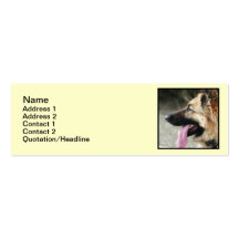 German Shepherd Skinny Business Cards