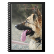 German Shepherd spiral notebook