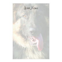 German Shepherd Stationary Stationery Design