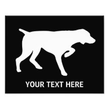 German Shorthaired Pointer silhouette Photo Art