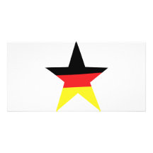 german star icon photo greeting card