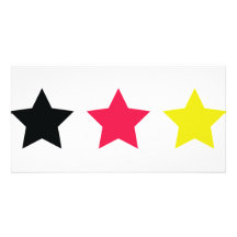 german stars icon photo card template