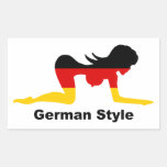 German Style Germany Rectangle Stickers