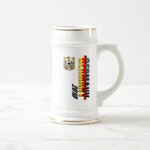 Germany 2010 Vertical Logo football gifts Mugs