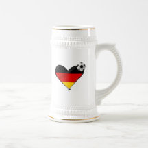 Germany fussball love - I love German football Coffee Mug