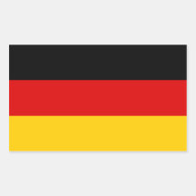 Germany/German (Civil) Flag Rectangular Stickers