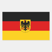 Germany/German Flag Rectangle Sticker
