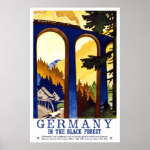 "Germany's Black Forest" Vintage Travel Poster