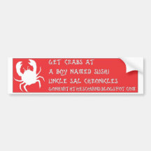Get crabs bumper sticker