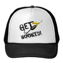 Get Hooked Fishing T-shirts and Gifts. Mesh Hat