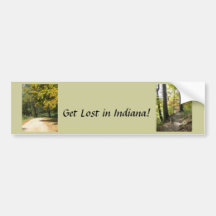Get Lost in Indiana Bumper Sticker