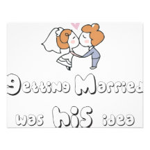 get married personalized announcement