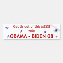 Get Us Out of this Mess Bumper Stickers