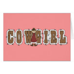 Get Well Cowgirl & Barb Wire Card - Western