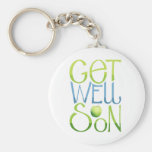 Get Well Soon Apple Keychain