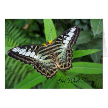 Get Well Soon Butterfly Greeting Card