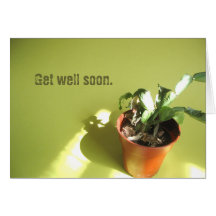 Get well soon. greeting card