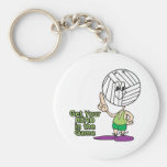 get your head in the game volleyball key chains