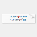 Get Your Heart in Maine ©  by Eva Viola Atwater Bumper Stickers