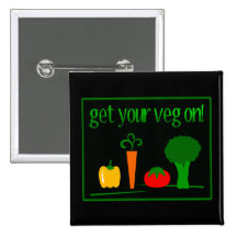 Get Your Veg On! With Assorted Veggies Buttons
