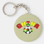 Ghana 2010 Black star ghana flag soccer ball gifts Key Chain