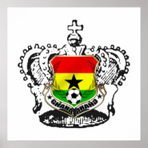 Ghana warrior kings cool Ghana emblem Print