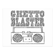 Ghetto Blaster-Postcard