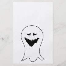 Ghost. Black and White. Flyer Design