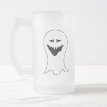 Ghost. Black and White. Mug