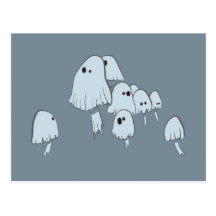 Ghost Mushrooms Postcards