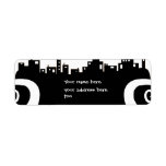 Ghost town Halloween address label