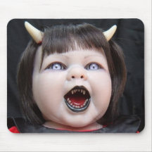 gHOSTLY VISIONS 13 HALLOWEEN DOLL Mouse Pads