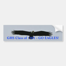 GHS Class of 1981- Go Eagles Bumper Sticker