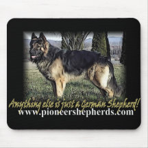 Giant German Shepherd mousepad