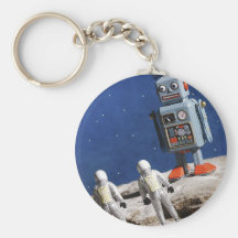 Giant Robot on the Moon Keychains