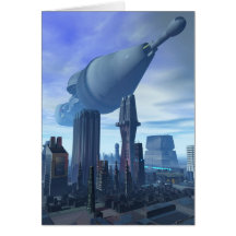 Giant Spacecraft Arrival Card